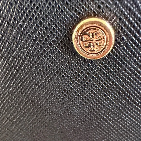 Tory Burch Black Tote Bag with Gold Accents - Picture 8 of 15